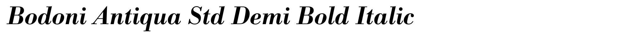 Bodoni Antiqua Std Demi Bold Italic image